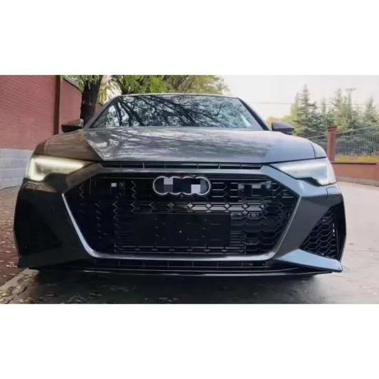 2019-2022 Audi A6 to RS6 Car Body Kit with RS Grille Front Bumper, Lip, and Side Skirts