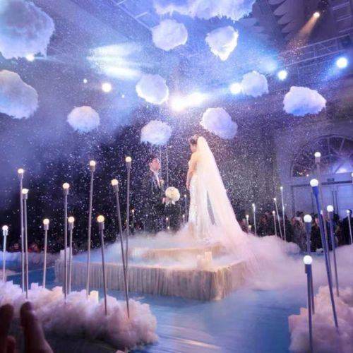 Bulutlar Sentetik Pamuk Düğün Salonu Dekoratif Ürünler