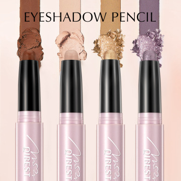 Qibest 12 Colors Custom Logo Eye Shadow Templates: High Pigmented, Waterproof Eye Shadow Pen & Eyeliner Crayon