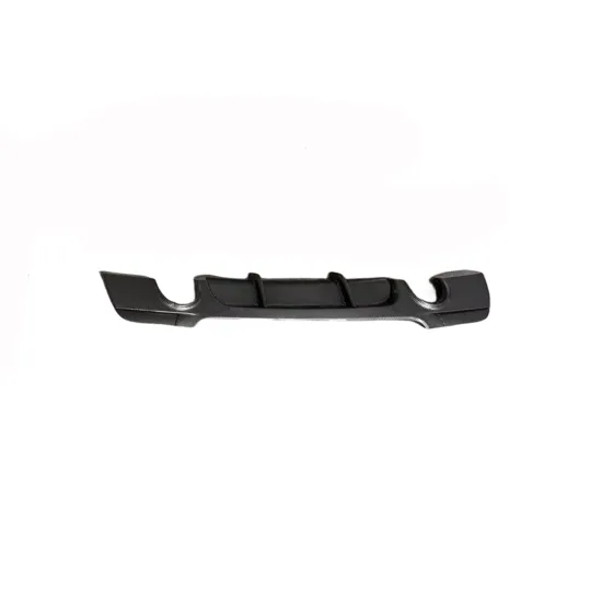 Carbon Look Bilateral Single Out Rear Diffuser for BMW 3 Series E92 M-Performance Style