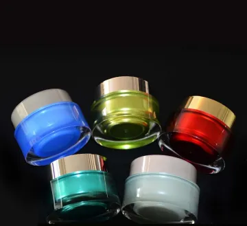 double wall cream jars eco bamboo cream jars cosmetic packaging plastic jar inside