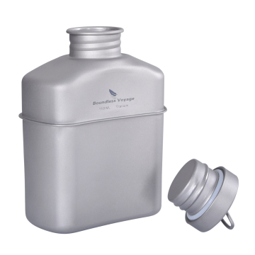Bezgraniczny Titanium 1100 ml sportowa butelka z pokrywką - butelka do picia o dużej pojemności do biwakowania na świeżym powietrzu i wędrówki