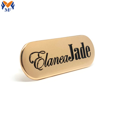 Metal logo pendant tag for handbag