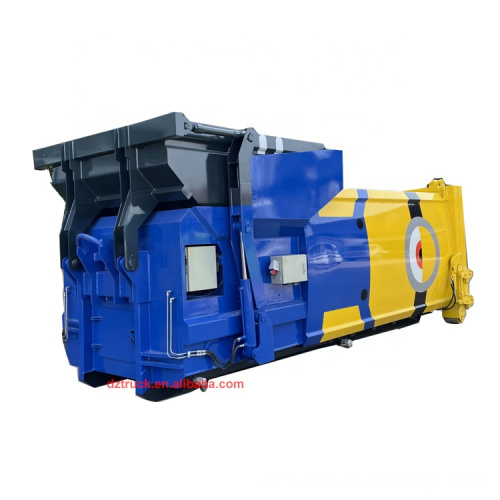Hook Lift Garbage Truck with Hydraulic Compactor Bins