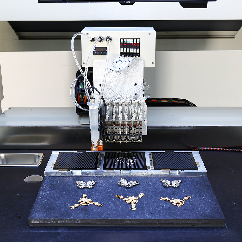 round diamond stone setting machine