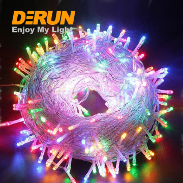 110V / 220V LED PRING-IN LUMIÈRES DE LED - ROUGE ET BLEU, 10M-100M, DÉCORATION DE NORIEMENT