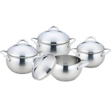 Stainless Steel Casserole Handle Apple Shape Casserole Pot