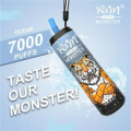 Dispositivo de Vape R&M Monster 7000 desechable