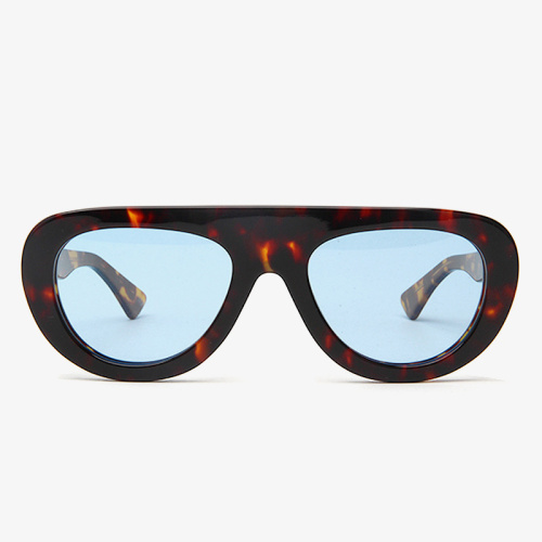 Mellume Bold Flat-Top Aviator Acetate UV400 Sunglasses