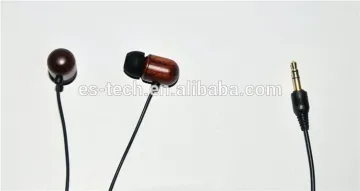 wooden in ear earphone super bass stereo wood earphones