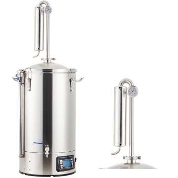 Mash Tun 60 Liter Brewing System with Alcohol Distiller for Home Use