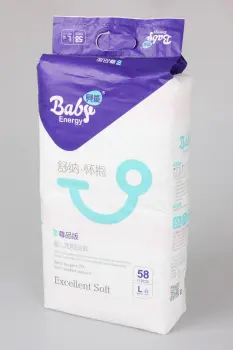 Eco-Friendly Soft Disposable Baby Diapers With PLUP