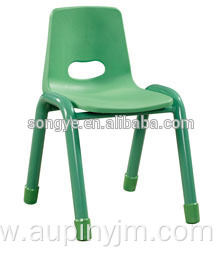 School Durable Plastic Kindergarten Kids Chair With Metal