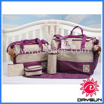 Mommy bag with changing pad 6 pieces set