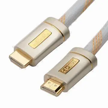 HDMI Cable with 24K Gold Plating, Corrosion-resistant Plating, RF Interfere