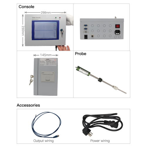 fuel tank gauge system console for petrol station