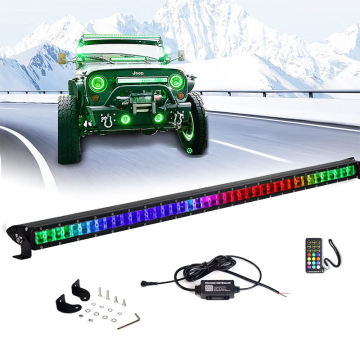42/50/32 Inch RGBW Off-Road LED Light Bar for Trucks and Cars