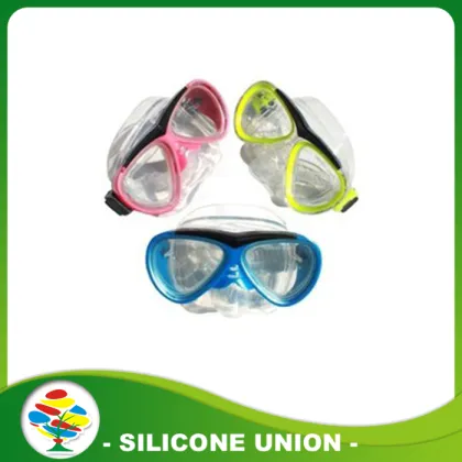 Swimming Equipment Blue Silicone Diving Glasses