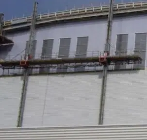 Hoist mast climbing platform