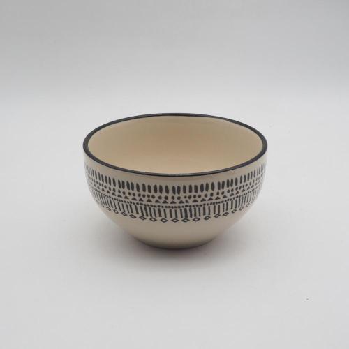Cerinería de cerámica hecha a mano, cena de gres seta pintada a mano, vajilla de cerámica favorable