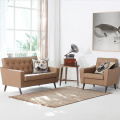 Retro Leather Living Room Corner Combination Sofa