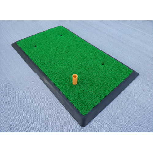 Estera de goma para columpio de golf de 4 orificios