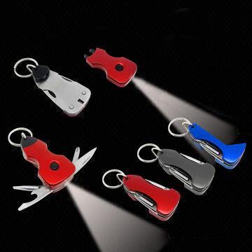 Multi-function Key Chain Tools with Detachable LED Torch