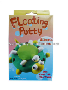Magic cartoon floating aqua putty play in water