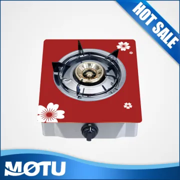 Single LPG gas cooker stove with burner parts