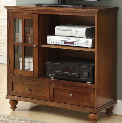 TV Stand Entertainment Center with Open Storage Shelves