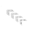 Conjunto de placa de conexão de canto de janela angular