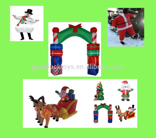 inflatable christmas hot selling lighted animated rotating figures,inflatable christmas decoration,Delivery within 3 days