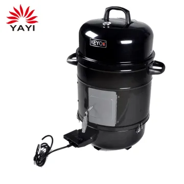1650w 2 to 8 people vertical electric barrel bbq grill machine  electric bbq smoker grill