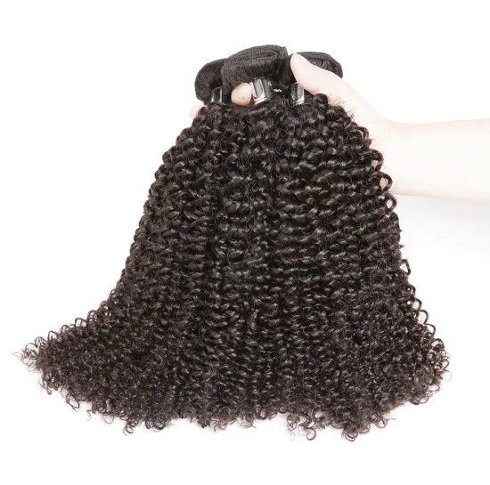 Kinky Curly Hair Bundles Remy Brazilian Human Hair Extensions Nature Color 1/3/4 Bundles Deep Wave Hair Bundles