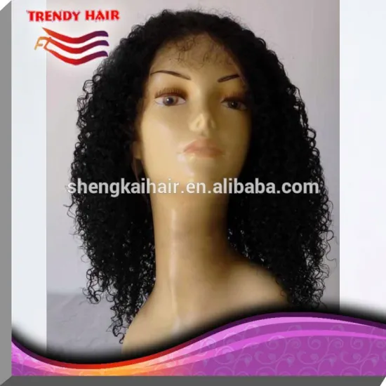 Hight Quality Products Afro Style Curly Full Lace Wig