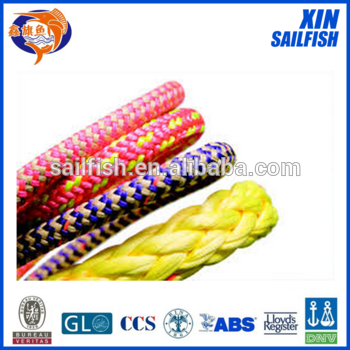 colorful braided yacht ropes made in China company