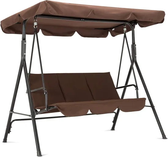 Bestselling 3 Seater Outdoor Patio Swing Chair with Cushions