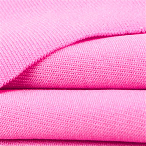 Light Pink Four-side Stretch Knitted Polyester Girls Fabric