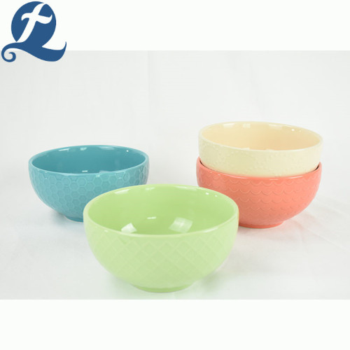 Wholesale custom cheap noodle soup ceramic salad bowl