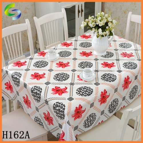 China factory best quality thick plastic cover table cloth new design tablecloth cheap plastic table cloth