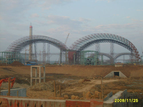 Galvanized Long Span Steel Structures , Semi-transparent Skylight Belts