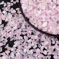 Multi Size Natural Rose Quartz Chips Bead Tumbled Stone Irregular Shaped Healing Crystal Loose Beads for Home Decoration