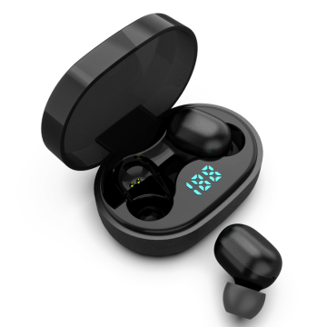 TWS in-ear-headset med LED-laddningsfodral