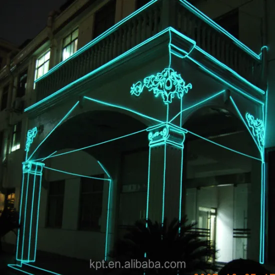 Christmas Building Architecture with Indoor & Outdoor Flexible Neon Rope Light