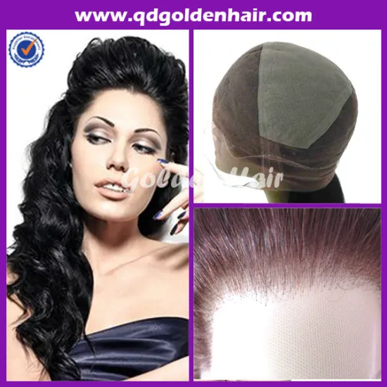 Golden Hair High Quality Virgin Remy Full Lace Brazilian Human Hair Wig
