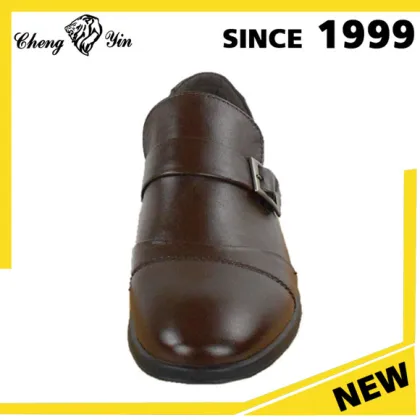 High Class height increasing genuine leather men 's dress shoes