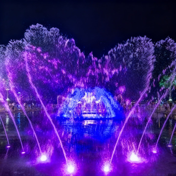 Decoração de jardim ao ar livre com fonte de água combinada