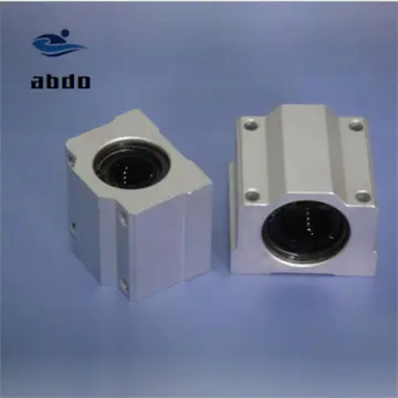 High quality 2 pcs SC12UU SCS12UU Linear motion ball bearings slide block bushing for 12mm shaft Pillow Block with CNC Parts