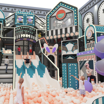 Équipement moulu à jeu doux pour enfants avec une grande piscine de balle pour l'aire de jeux pour enfants intérieurs