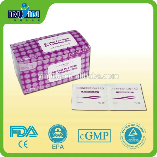 Alcohol Pad with 2% Chlorhexidine